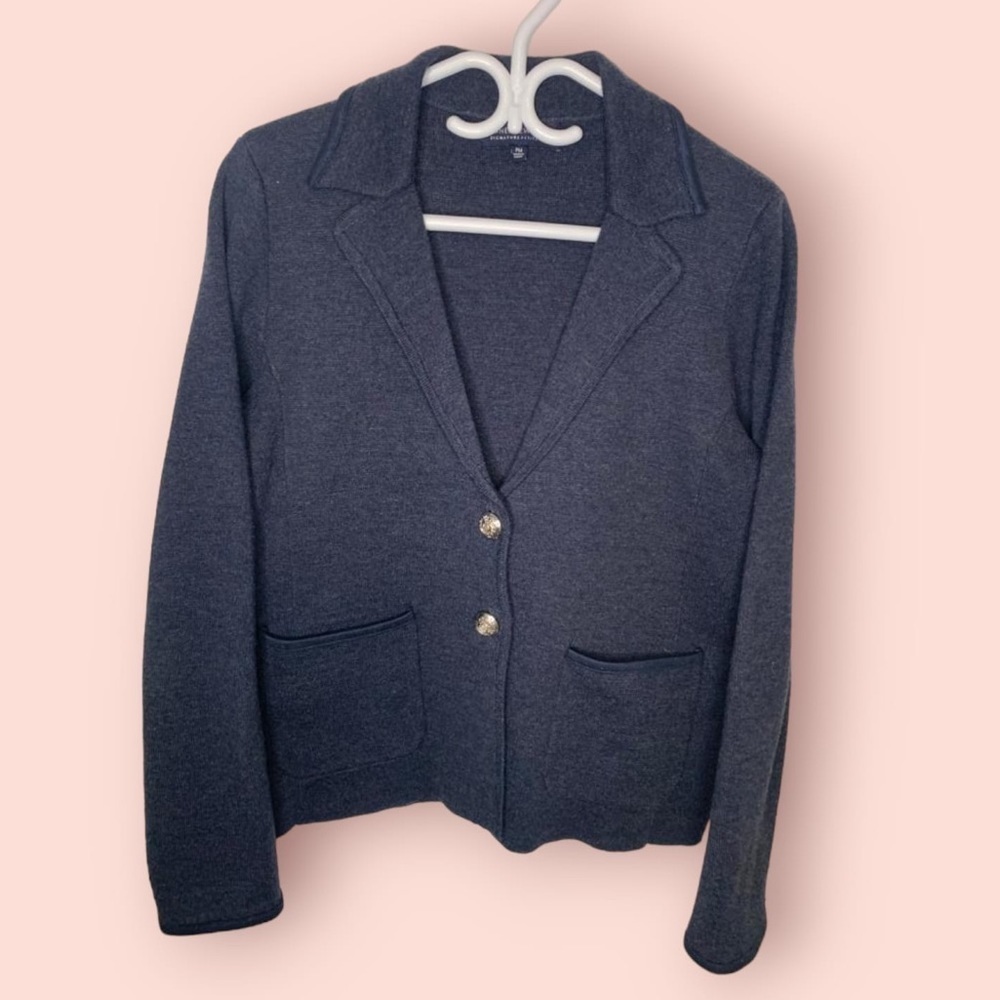 Vintage Jones New York Signature Blazer Cardigan, Size: Petite Medium